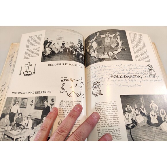 Vintage 1955 Grand View College Des Moines, IA Photo Annual YEARBOOK The Viking - Picture 12 of 15